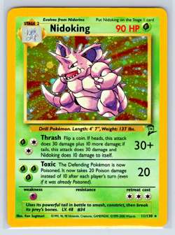 Nidoking #11/130 - Base Set II 2 - Holo Rare - LP Lightly Played - Pokemon - Image 1