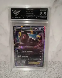 Pokemon TCG Umbreon-EX Fates Collide 55/124 Holo Holo Rare Ex Get Graded 8.5 NM - Image 1