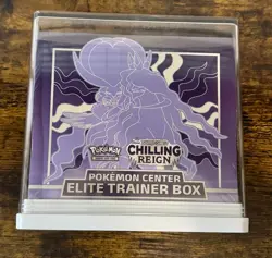 Pokemon TCG - Chilling Reign - Pokemon Center Exclusive W/Case - Sealed! B - Image 1