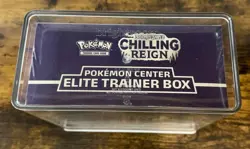 Pokemon TCG - Chilling Reign - Pokemon Center Exclusive W/Case - Sealed! B - Image 5