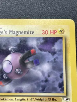 Pokemon Lt. Surge's Magnemite 50/132 1st Edition Gym Heroes NM / LP - Image 3