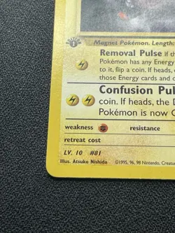 Pokemon Lt. Surge's Magnemite 50/132 1st Edition Gym Heroes NM / LP - Image 5