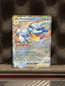 Blastoise ex 030/142 Stellar Crown Holo Double Rare Pokemon TCG NM ENG - Image 1