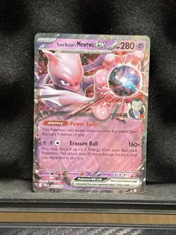 Team Rocket's Mewtwo ex - 081/182 - Pokemon Destined Rivals Double Rare NM - Image 1
