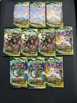 Pokemon TCG - Evolving Skies Packs x10- Sealed - Image 1