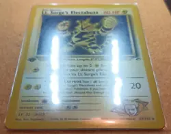 Lt. Surge's Electabuzz Gym Heroes 1st Edition 027/132 Pokemon NM+ - Image 5