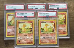 1999 Pokemon Base Set Unlimited Charmander #46 PSA 7 NM - Image 3