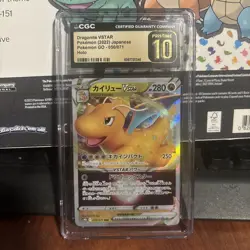 ✨✨ CGC 10 PRISTINE Japanese Pokemon 2022 Dragonite VSTAR 050/071 Pokemon GO s10b - Image 2