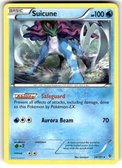 Suicune Plasma Blast Pokemon 20/101 Rare NM NON HOLO - Image 1