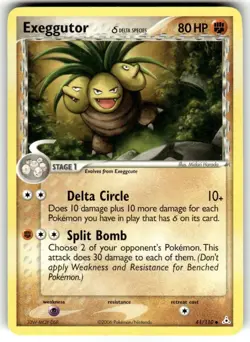 Pokemon TCG 41/110 Exeggutor Delta Species Holon Phantoms NM - Image 1