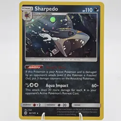 Sharpedo 82/149 Cosmos Holo Promo Pokemon 2017 Sun & Moon - NM - Image 1
