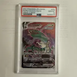 Pokemon TCG Rayquaza VMAX TG20/TG30 Swsh12: Silver Tempest Full Art PSA10 Japan - Image 1