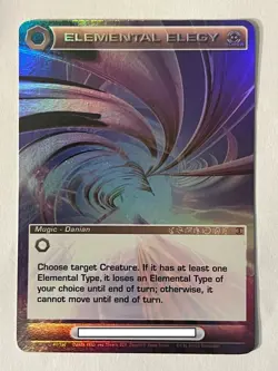 Chaotic 77/100 Elemental Elegy Super Rare Holo Foil Mugic Card - Image 1