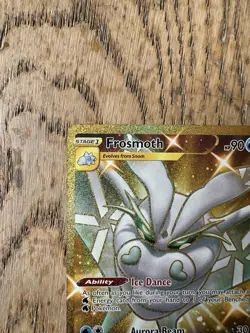 Frosmoth 204/192 Rebel Clash Full Art Gold Secret Rare Pokemon Card * New * - Image 2