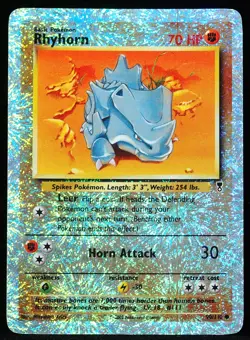 Rhyhorn 90/110 Reverse Holo LP Legendary Collection Pokemon Card - Image 1
