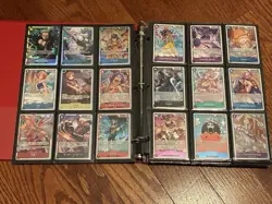 One Piece TCG Binder Collection a bunch of finalist cards, pre-release winners - Image 2