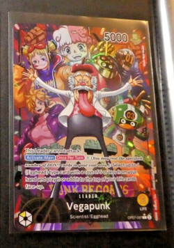 One Piece 500 Years in the Future Card English Carte Holo Vegapunk OP07-097 Alt - Image 1