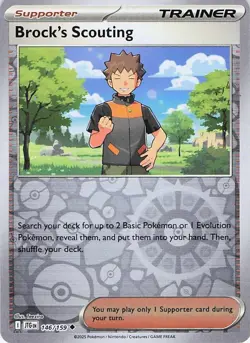 Brock's Scouting 146/159 Pokemon Card - Image 1