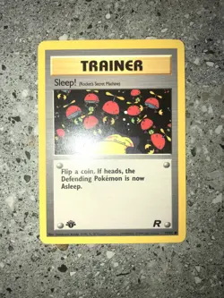 Pokemon TCG Cards 1st Edition Sleep! 79/82 Team Rocket NM - Image 3