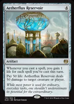 Aetherflux Reservoir -Foil Medium Play MTG Kaladesh - Image 1