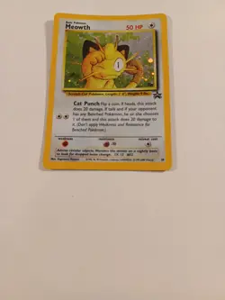 MEOWTH Pokemon PROMO Holo Card #10 BLACK STAR GAME BOY GB Stamped TCG - Image 4