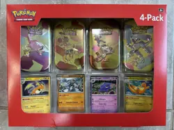 Pokemon TCG Scarlet & Violet 151 Mini Tins 4-Pack + 4 Promo Cards New Sealed - Image 2