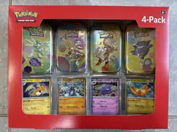 Pokemon TCG Scarlet & Violet 151 Mini Tins 4-Pack + 4 Promo Cards New Sealed - Image 3