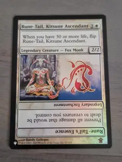 MTG Rune-Tail, Kitsune Ascendant-Foil-Magic: The Gathering Card NM Condition - Image 1