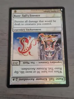 MTG Rune-Tail, Kitsune Ascendant-Foil-Magic: The Gathering Card NM Condition - Image 2
