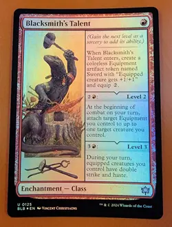1x Blacksmith's Talent | FOIL | Bloomburrow | MTG Magic Cards - Image 1