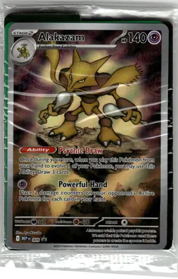 Alakazam - 009 ME: Mega Evolution Promo NM (SEALED) Pokemon Card TCG - Image 1