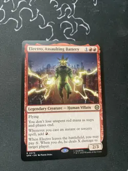Electro, Assaulting Battery NM Regular #76 MTG Marvel's Spider-Man - Image 1