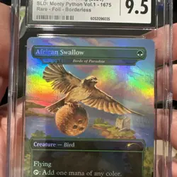 CGC 9.5 MTG African European Swallow Birds Of Paradise FOIL Monty Python SL 1675 - Image 3