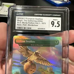 CGC 9.5 MTG African European Swallow Birds Of Paradise FOIL Monty Python SL 1675 - Image 4