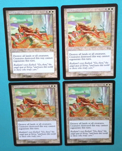 Magic the Gathering MTG Urza's Saga CATASTROPHE X 4 LP/EX R 1998! - Image 2