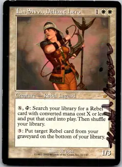 Magic the Gathering Lin Sivvi, Defiant Hero Nemesis Damaged MTG Free Shipping! - Image 1