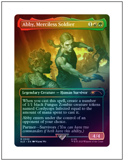 1x Abby, Merciless Soldier, Foil, Last of Us Secret Lair, Magic MTG NM - Image 1