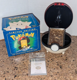 1999 Pokemon Togepi 23k Gold Plated Card Pokeball Box Burger King In Box VNT A2 - Image 1