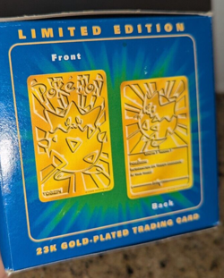 1999 Pokemon Togepi 23k Gold Plated Card Pokeball Box Burger King In Box VNT A2 - Image 3
