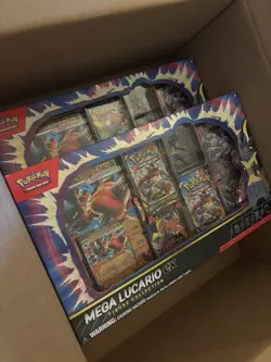 Pokemon TCG Mega Lucario ex Premium Figure Collection Box Factory Sealed - Image 1
