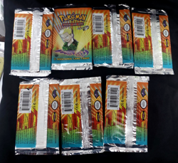 Lot of 7 2000 Pokemon 1st Edition Gym Heroes Empty Pack Wrapper - Image 3