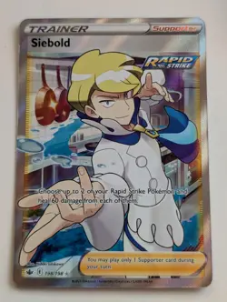 Siebold Full Art 198/198 Ultra Rare Chilling Reign Pokemon TCG Near Mint - Image 1