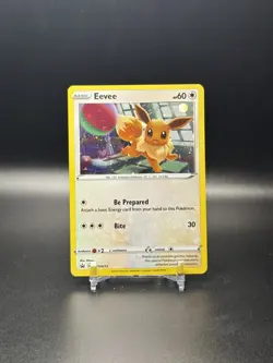 POKEMON SWORD & SHIELD PROMOS #SWSH212 EEVEE COSMOS HOLO BLACK STAR PROMO - NM - Image 1