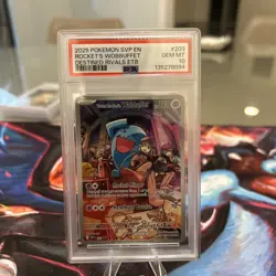2025 Pokemon SVP EN Rocket's Wobbuffet Destined Rivals ETB Promo PSA 10 203 - Image 1