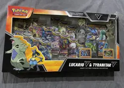 Pokemon TCG Lucario V. Tyranitar V. Heavy Hitters PremiumCollection. SEE PHOTOS - Image 1