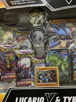 Pokemon TCG Lucario V. Tyranitar V. Heavy Hitters PremiumCollection. SEE PHOTOS - Image 3