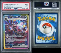 2024 POKEMON SSP EN-SURGING SPARKS #240 HYDREIGON EX SPECIAL ILLUST RARE PSA 9 - Image 3