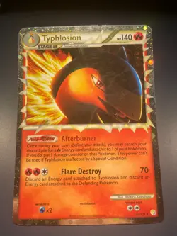 Pokemon Typhlosion (Prime) 110/123 Ultra Rare HeartGold SoulSilver MP - Image 1