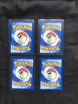 Pokemon Cards: Neo Genesis 4 Card 1st Edition Chikorita Non-Holo Lot - Image 2