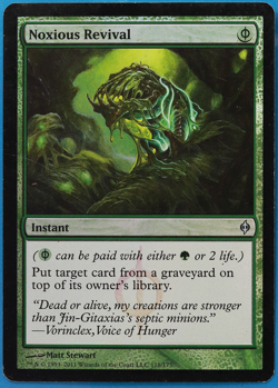 Noxious Revival FOIL New Phyrexia HP/DAMAGED CARD (506282) ABUGames - Image 1